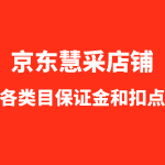 京东慧采各事业部保证金和扣点