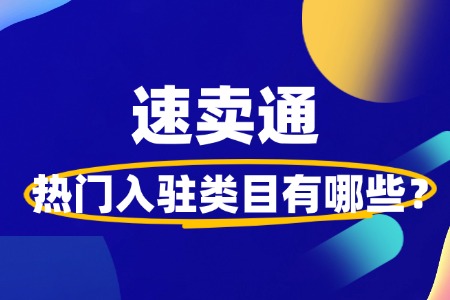 速卖通热门入驻类目有哪些?入驻流程条件