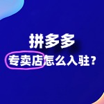 新手入驻拼多多专卖店，有哪些注意事项？
