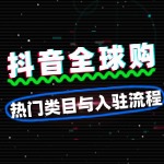 抖音全球购入驻全攻略：热门类目与入驻流程详解