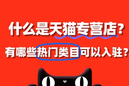 什么是天猫专营店?有哪些热门类目可以入驻?