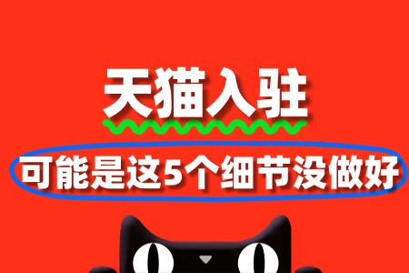 天猫入驻申请被拒?可能是这5个细节没做好