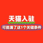 天猫入驻总被拒？你可能漏了这1个关键条件！